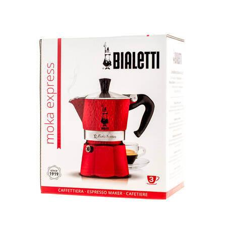 KAWIARKA BIALETTI MOKA EXPRESS 3TZ CZERWONA