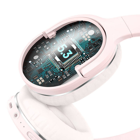 Słuchawki bezprzewodowe BASEUS Encok D02 Pro (różowe)