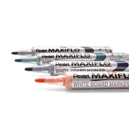 MARKER SUCHOŚCIERALNY PENTEL MAXFILO MWL5S-4N MIX*4 OKRĄGŁA 4SZT