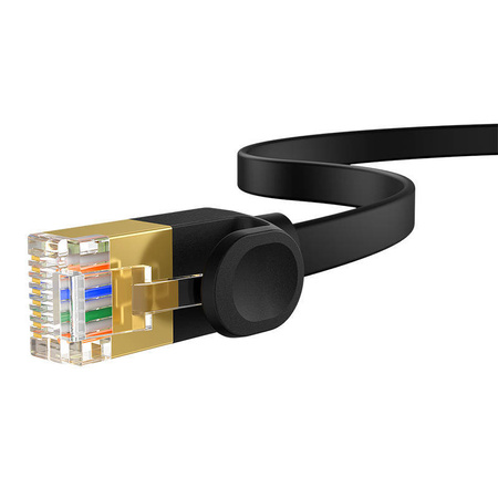 KABEL SIECIOWY BASEUS HIGH SPEED, ETHERNET RJ45, 10 GB, CAT.7, 5M (CZARNY)