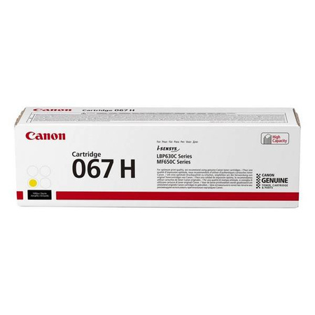 CANON ORYGINALNY TONER 067 H Y, YELLOW, 2350S, 5103C002, HIGH CAPACITY, CANON LBP631CDW, LBP633CDW, MF651CW, MF655CDW, MF657CDW, O