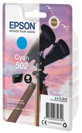 TUSZ ORYGINALNY EPSON T02V24010 C13T02V24010 CYAN 165 STRON