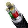 KABEL SZYBKIEGO ŁADOWANIA  BASEUS STARSPEED USB DO M+L+C 3.5A 0.6M(BLACK)