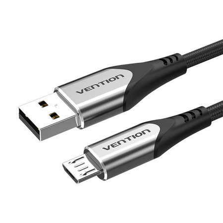 KABEL USB 2.0 A DO MICRO USB VENTION COAHD 3A 0,5M SZARY