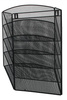 ZESTAW POJEMNIKÓW NA DOKUMENTY 315X440X120MM Q-CONNECT OFFICE SET CZARNY METALOWA SIATKA