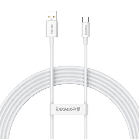 KABEL USB DO USB-C BASEUS SUPERIOR 100W 2M (BIAŁY)