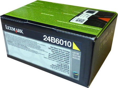 TONER ORYGINALNY LEXMARK 24B6010 YELLOW 3000 STRON