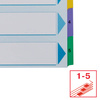 PRZEKŁADKI 1-5 A4 ESSELTE MYLAR 100160 MIX KARTON 160G