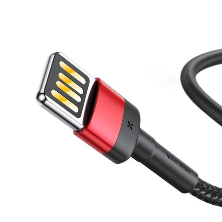 Kabel BASEUS Cafule USB-A-Lightning 1m dwustronny (czarno-czerwony)