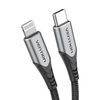 KABEL USB-C 2.0 DO LIGHTNING VENTION TACHH 2M MFI SZARY