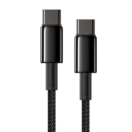 Kabel USB-C do USB-C Baseus Tungsten Gold, 100W,  2m (czarny)