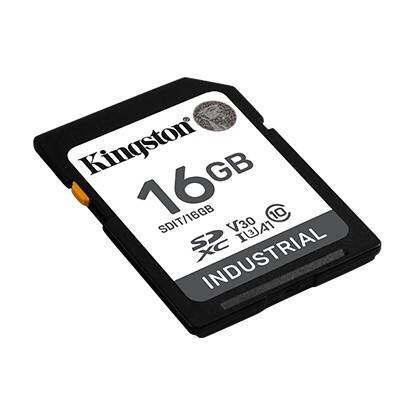 KINGSTON KARTA PAMIĘCI SD 16GB INDUSTRIAL C10 UHS-I U3 V30 A1 PSLC