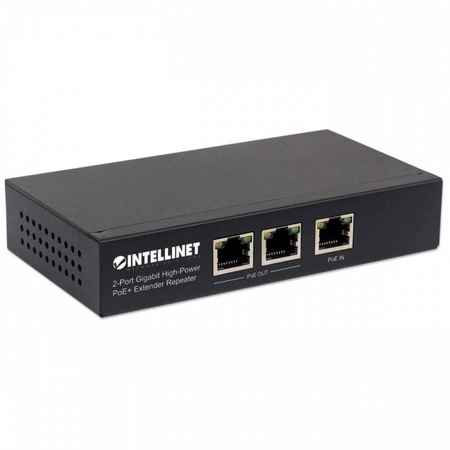INTELLINET REGENERATOR EXTENDER POE+ 2-PORTOWY GIGABIT 802.3AT/AF