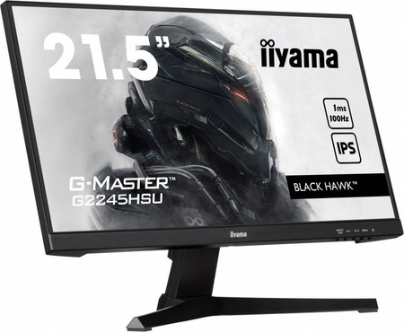 IIYAMA MONITOR 22 CALE G2245HSU-B1 IPS,FHD,100HZ,1MS,2XUSB,HDMI,DP,2X2W, FREESYNC