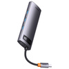 HUB 8W1 BASEUS STARJOY METAL GLAM SERIES, USB-C DO HDMI + 3 X USB 3.0 + USB-C PD + RJ45 + SD/TF