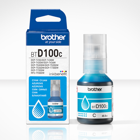 BROTHER ORYGINALNY INK / TUSZ BTD100C, CYAN, 5000S, 48.8ML