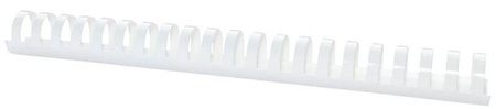 GRZBIET PLASTIKOWY 28,5MM (270 KARTEK) OFFICE PRODUCTS BIAŁY 50 SZT.