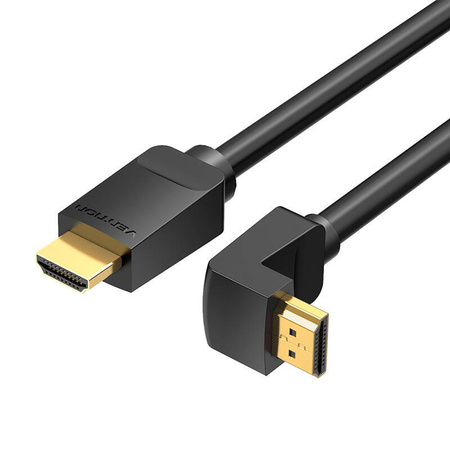 KABEL HDMI 2.0 VENTION AAQBG 1,5M, KĄTOWY 270°, 4K 60HZ (CZARNY)
