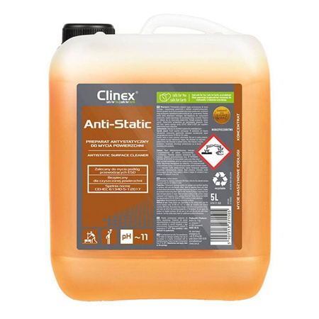 PREPARAT ANTYSTATYCZNY DO MYCIA POWIERZCHNI CLINEX ANTY-STATIC 5L