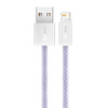 KABEL USB DO LIGHTNING BASEUS DYNAMIC 2, 2.4A, 2M (FIOLETOWY)