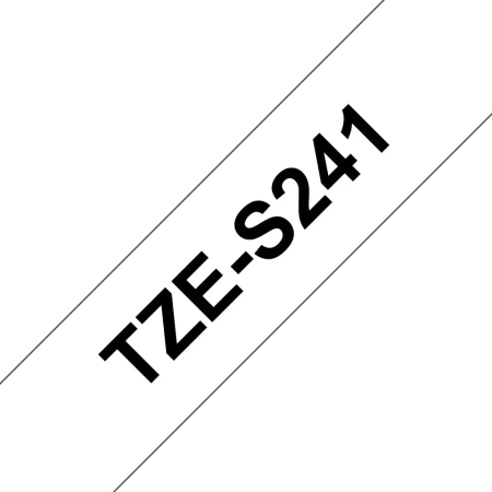 TASIEMKA ORYGINALNA CZARNY/BIAŁE BROTHER TZES241 18MM X 8 M