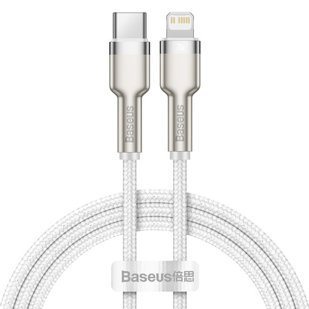 Kabel BASEUS Cafule USB-C-Lightning 1m (biały)