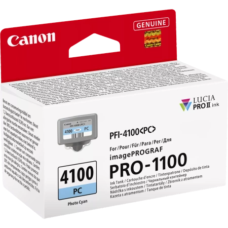 CANON ORYGINALNY INK / TUSZ PFI-4100 PC, 6781C001, PHOTO CYAN, 80ML