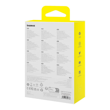 POWERBANK MAGNETYCZNY BASEUS MAGNETIC MINI 10000MAH, USB-C 30W MAGSAFE (BIAŁY)