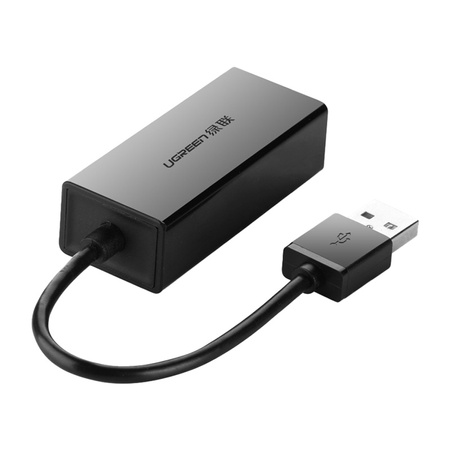 Adapter UGREEN CR110 USB-C-RJ45 100Mb/s (czarny)