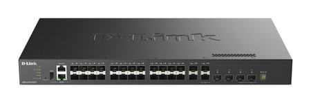 D-Link Przełącznik zarządzalny DXS-3410-32XY/E 10G warstwa 3 stakowalny 24*10GBASE-T + 4*10G SFP+ + 4*25G SFP28 Multi-Gigabit