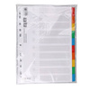 PRZEKŁADKI A4 OFFICE PRODUCTS MIX KOLORÓW KARTON 170G/M² 10KART