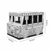 ZESTAW 5 x DOMEK DO KOLOROWANIA FELLOWES 100053827 + 1 x AUTOBUS DO KOLOROWANIA FELLOWES 100130976