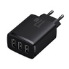 Ładowarka sieciowa BASEUS Compact Quick Charger 17W 3xUSB (czarna)