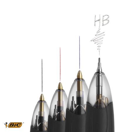 DŁUGOPIS BIC 4 COLOURS 3+1 942104 TRZYKOLOROWY + OŁÓWEK 0.7MM 1.0MM
