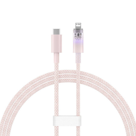 KABEL SZYBKO ŁADUJĄCY BASEUS USB-C DO LIGHTNING EXPLORER SERIES 1M, 20W (RÓŻOWY)