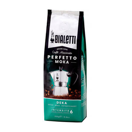 KAWA MIELONA BIALETTI PERFETTO MOKA DEKA - KAWA BEZKOFEINOWA 250G