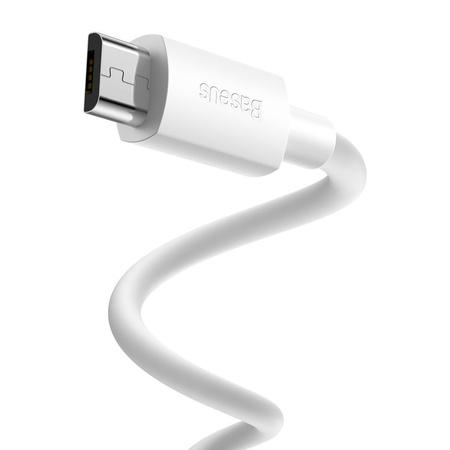 Kabel BASEUS Simple Wisdom USB-A-micro USB 1.5m 2szt. (biały)