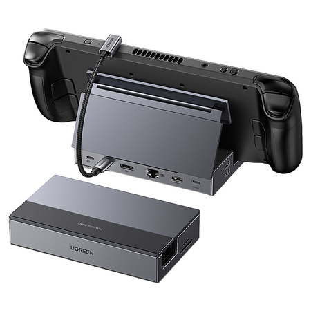 ADAPTER / HUB USB-C 9W1 UGREEN CM800, DISPLAYPORT (4K 120HZ), ETHERNET RJ45, USB, SD/TF