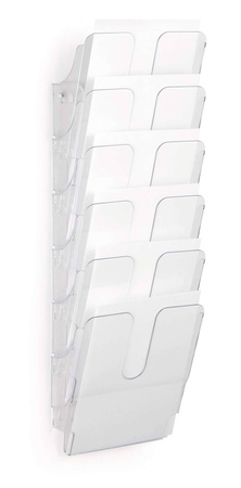 ZESTAW POJEMNIKÓW NA DOKUMENTY PIONOWY A4 DURABLE FLEXIPLUS 1700008401 PRZEZROCZYSTY 6 SZTUK