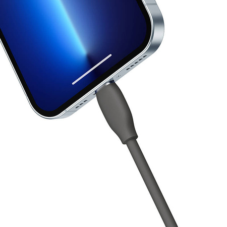 KABEL USB-C DO LIGHTNING BASEUS JELLY, 20W, 1,2M (CZARNY)