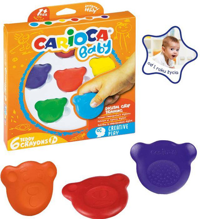 KREDKI MIŚKI CARIOCA 42956 BABY 160-2209 6KOL