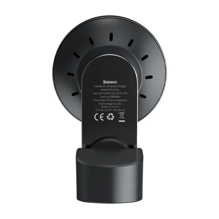 UCHWYT SAMOCHODOWY BASEUS BIG ENERGY Z ŁADOWARKĄ INDUKCYJNĄ 15W DO SERII IPHONE 12 / IPHONE 13 (CZARNY)