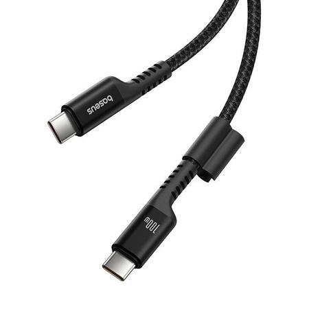 KABEL USB-C DO USB-C BASEUS FISH-EYE 100W, 1M (CZARNY)
