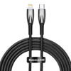 KABEL USB-C DO LIGHTNING BASEUS GLIMMER, 20W, 2M (CZARNY)