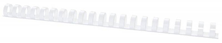 GRZBIET PLASTIKOWY 19MM (165 KARTEK) OFFICE PRODUCTS BIAŁY 100 SZT.