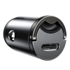 Mini ładowarka samochodowa Baseus Tiny Star USB-C, QC 4.0+, PD, 30W (szara)