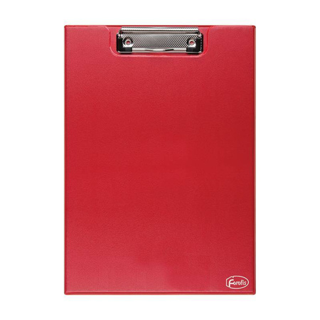 DESKA Z KLIPEM ZAMYKANA A4 FOROFIS 91245 CZERWONA PVC