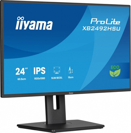 IIYAMA MONITOR 24 CALI XB2492HSU-B1 IPS,FHD,HDMI,DP,120HZ,300CD,4MS,        CIENKIE RAMKI, 1500:1, ERP B, USB HUBX2