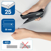 ZSZYWACZ RAPID ECO CZARNY 25 KARTEK