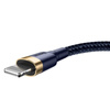 Kabel BASEUS Cafule USB-A-Lightning 2m (złoto-granatowy)